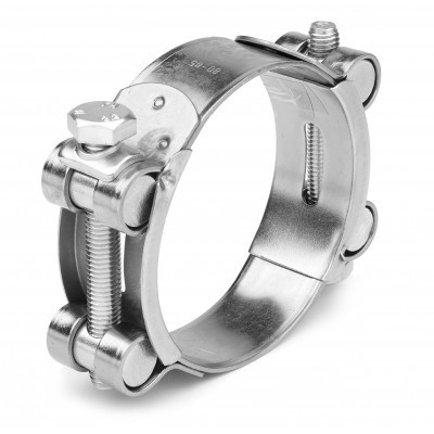 Clamp with double bolt