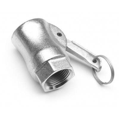 Female fitting with female thread EN ISO 228-1 (BSP) with 1 lever