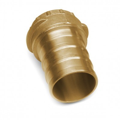 Quick male fitting with hose shank - brass