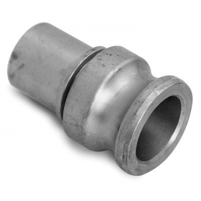 Fitting type E with hose shank - stainless steel AISI 316