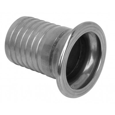 Fitting with hose shank - stainless steel AISI 304