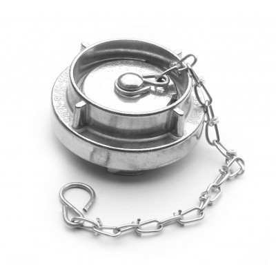 Cap with chain - aluminium