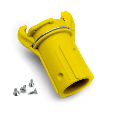 Fitting with quick adapter to be applied with screws - nylon