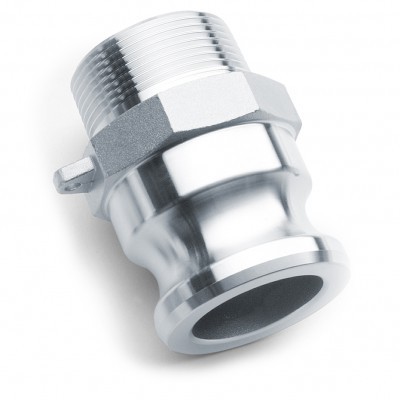 Fitting type F with male BSPT thread - aluminium
