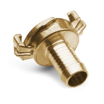 Fitting with hose shank - brass