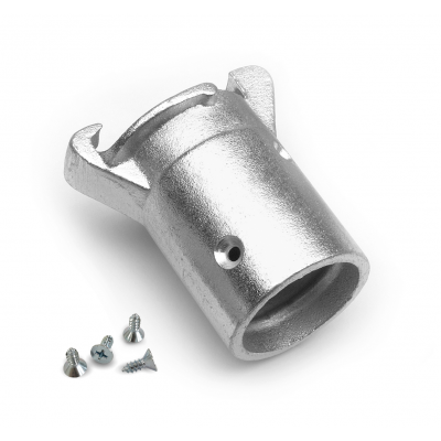 Fitting with quick adapter to be applied with screws - cast iron