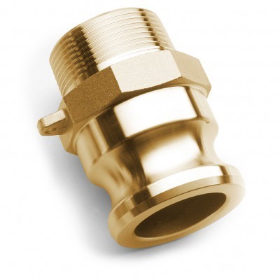 Fitting type F with male BSPT thread - brass