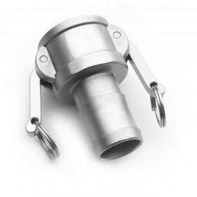Fitting type C with hose shank - stainless steel AISI 316