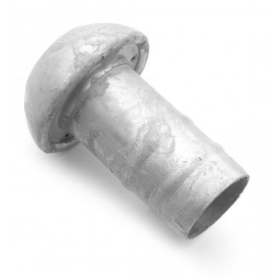 Male fitting with hose shank