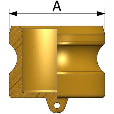 Cap type DP - brass