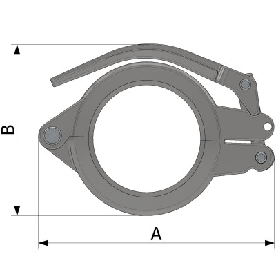 Lever coupling - carbon steel