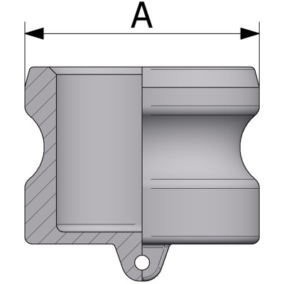 Cap type DP - aluminium